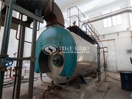 10噸WNS系列冷凝式燃?xì)庹羝仩t現(xiàn)場(chǎng)